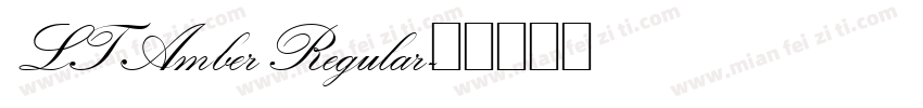 LT Amber Regular字体转换